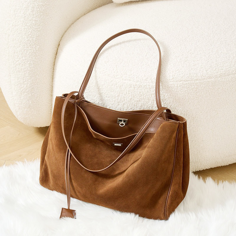 Women Bags On Sale - กระเป๋าโท้ทหนังวัวแท้เคลือบด้านชั้นแรกสำหรับผู้หญิง แบรนด์หรู กระเป๋าถือความจุมาก รุ่นใหม่ปี 2026 กระเป๋าหนังแท้สะพายไหล่แบบครอสบอดี้