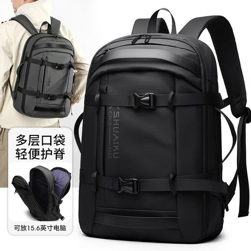 Women Bags Branded - กระเป๋าเป้สะพายหลังไนลอนสำหรับผู้ชาย กันน้ำ ความจุขนาดใหญ่ กระเป๋าเดินทางสะพายไหล่สำหรับผู้ชายและผู้หญิง